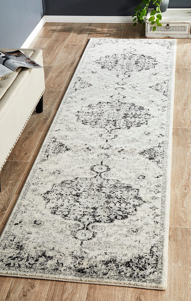 Rug Culture Rugs Museum Transitional Charcoal Runner Rug