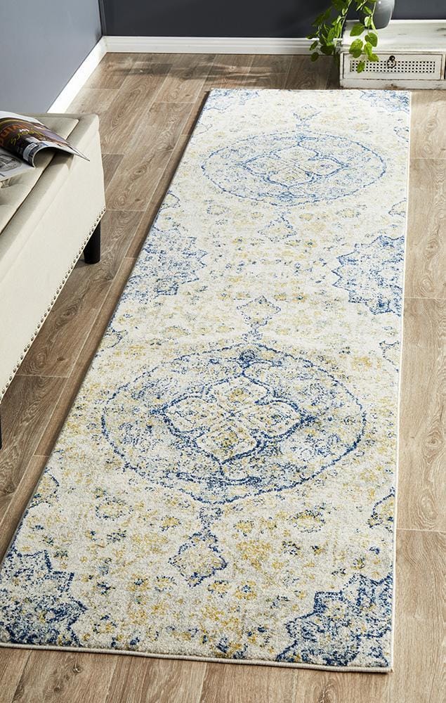 Rug Culture Rugs Museum Tyler Sky Blue Runner