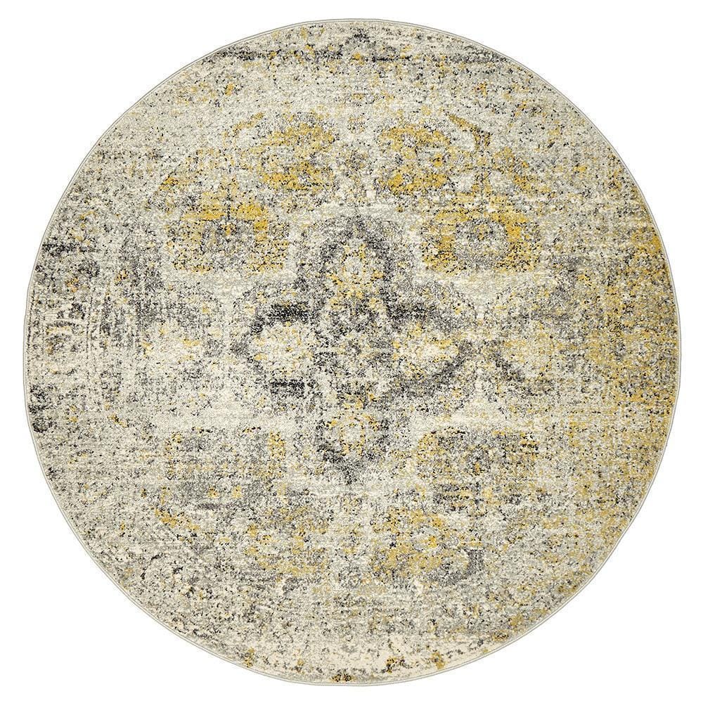 Rug Culture Rugs Museum Wesley Silver Round Rug