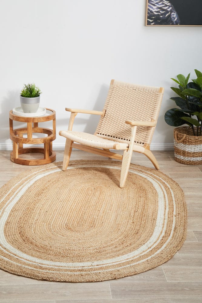 RUG CULTURE Rugs Noosa 111 Natural Oval Rug
