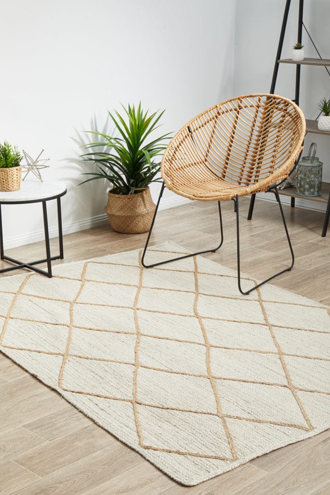 RUG CULTURE Rugs Noosa 222 White Rug