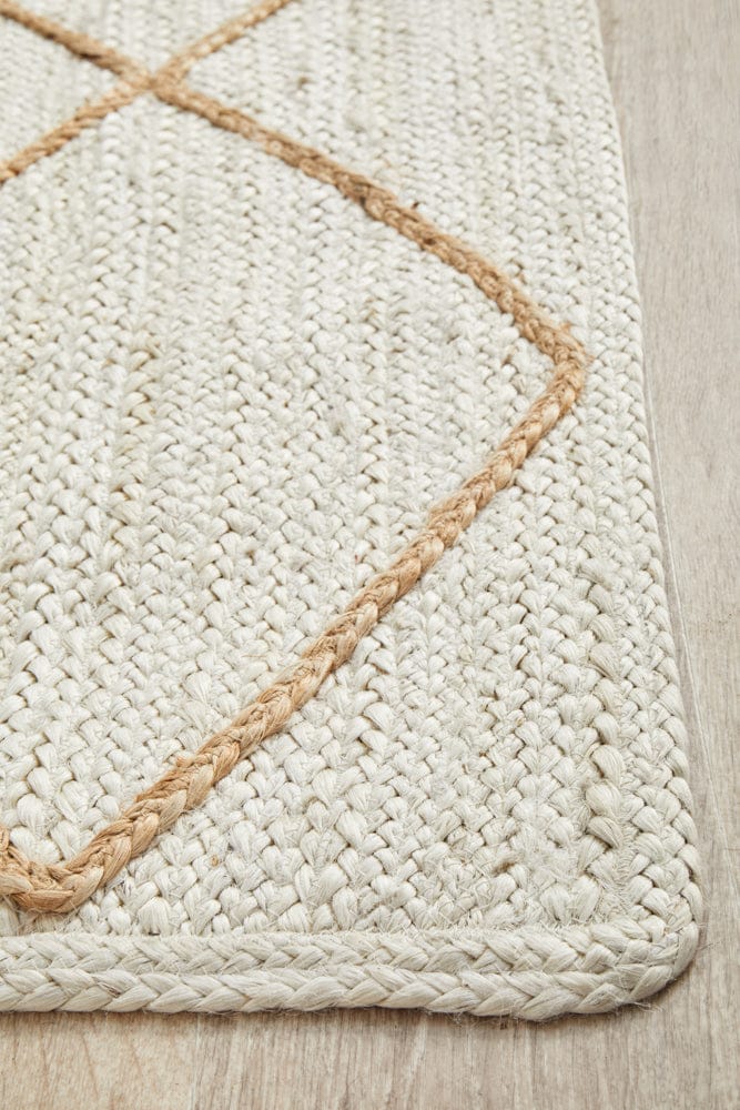 RUG CULTURE Rugs Noosa 222 White Runner Rug