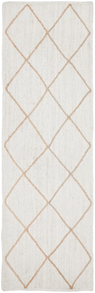 RUG CULTURE Rugs Noosa 222 White Runner Rug