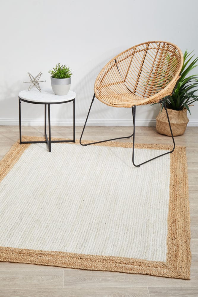 RUG CULTURE Rugs Noosa 333 White Natural Rug