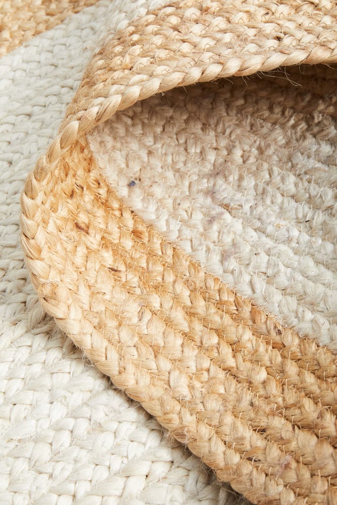 RUG CULTURE Rugs Noosa 333 White Natural Runner Rug