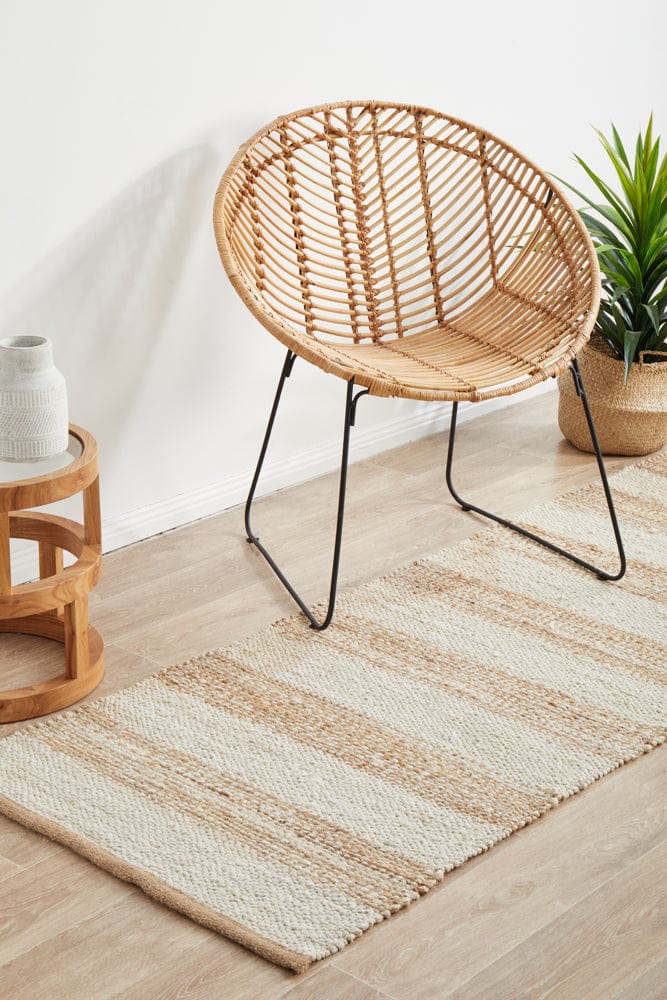 RUG CULTURE Rugs Noosa 555 Natural White Runner Rug