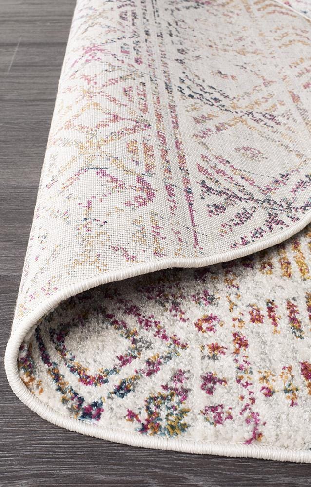 Rug Culture Rugs Oasis Ismail Multi Grey Rustic Round Rug