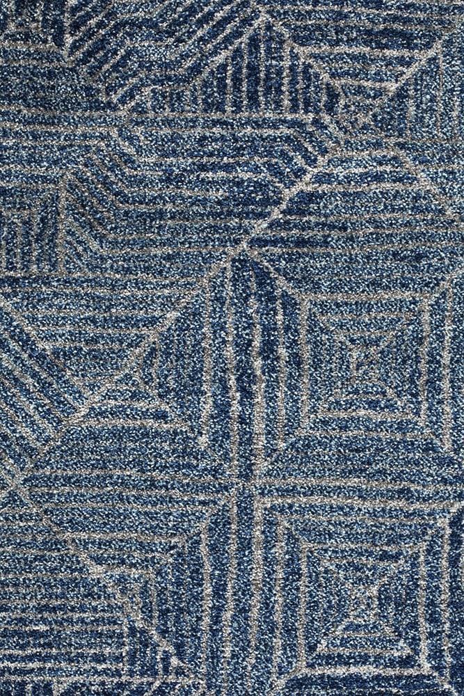 Rug Culture Rugs Oasis Kenza Contemporary Navy Round Rug