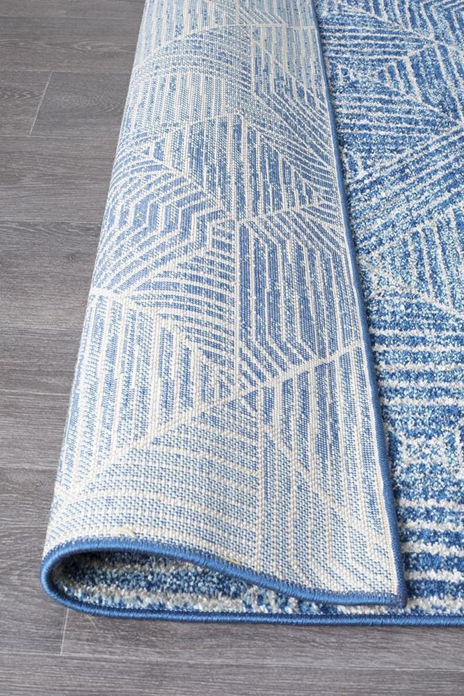 Rug Culture Rugs Oasis Kenza Contemporary Navy Runner Rug