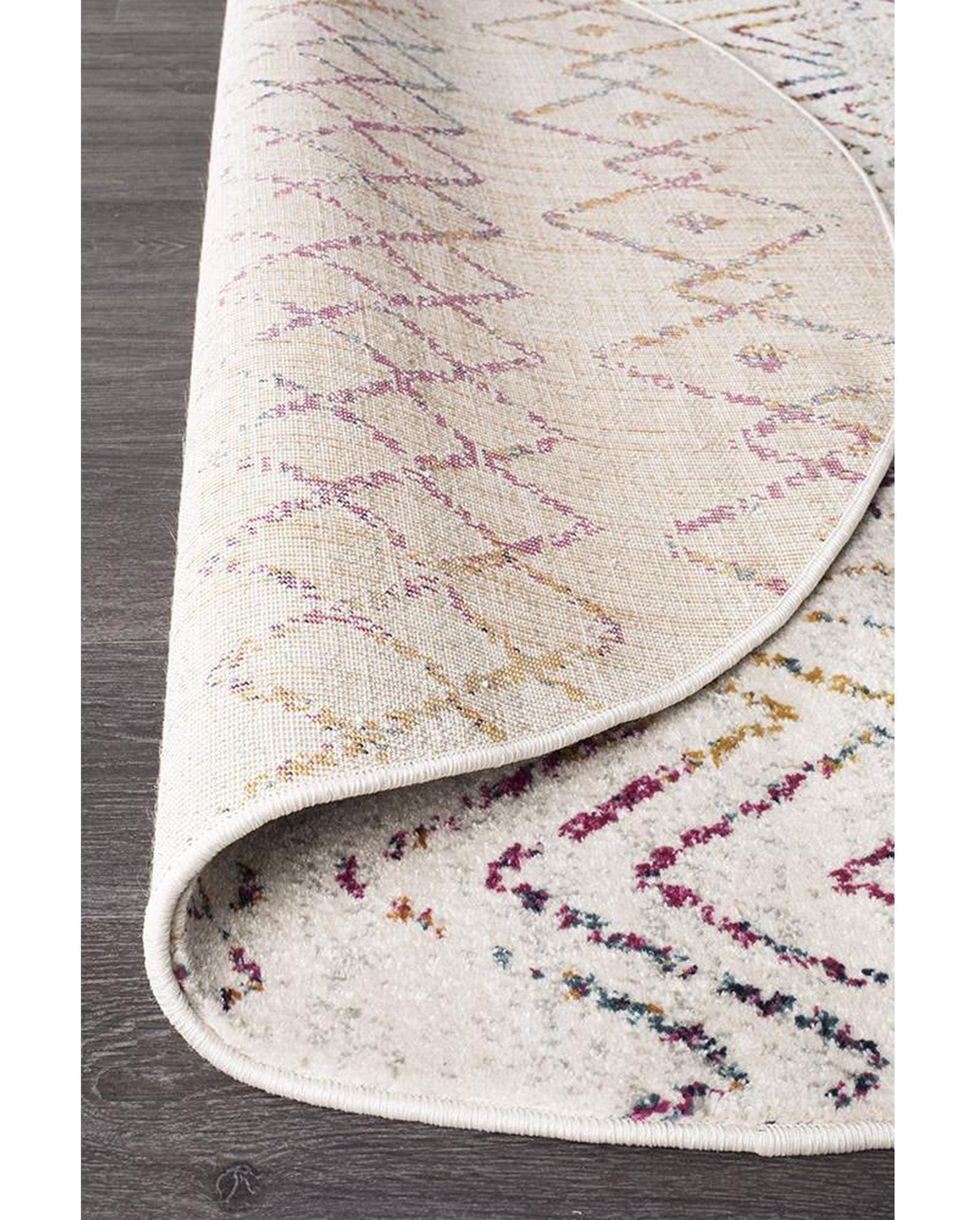 Rug Culture Rugs Oasis Nadia Multi Rustic Tribal Round Rug