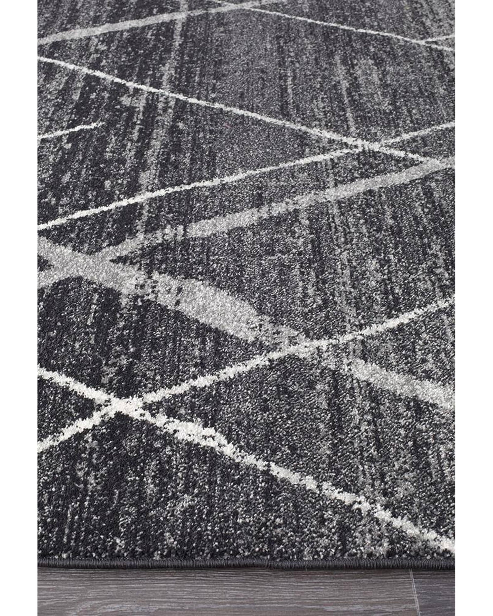 Rug Culture Rugs Oasis Noah Charcoal Contemporary Rug