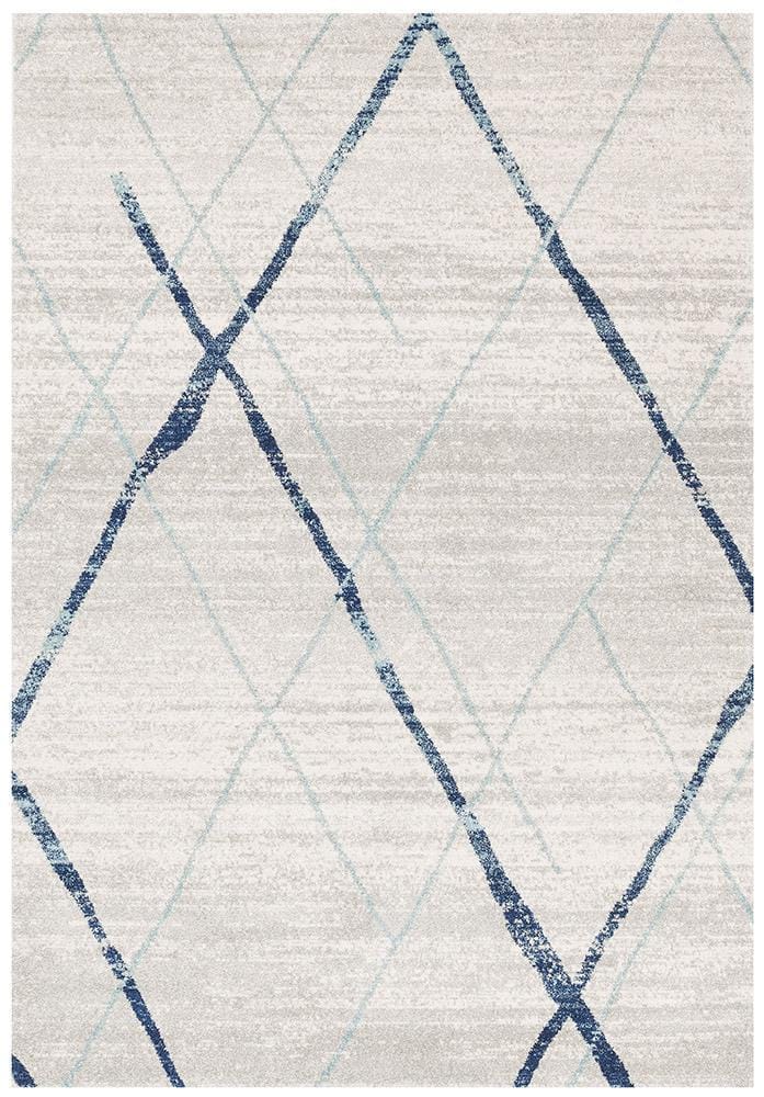 Rug Culture Rugs Oasis Noah White Blue Contemporary Rug