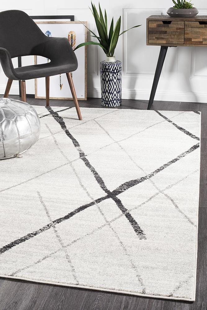 Rug Culture Rugs Oasis Noah White Grey Contemporary Rug