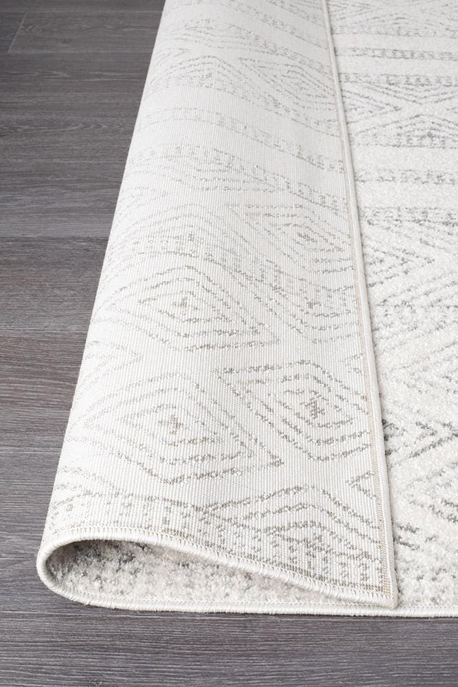 Rug Culture Rugs Oasis Salma White And Grey Tribal Rug