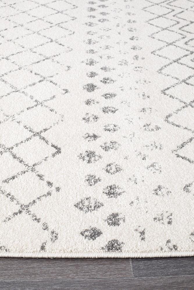 Rug Culture Rugs Oasis Selma White Grey Tribal Rug