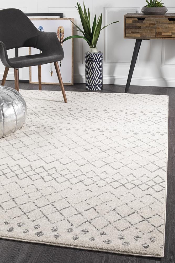 Rug Culture Rugs Oasis Selma White Grey Tribal Rug
