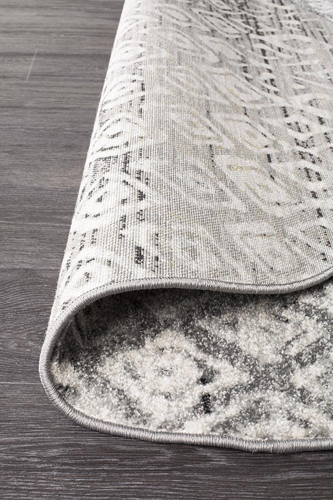 Rug Culture Rugs Oasis Zakira Dark Grey Tribal Round Rug