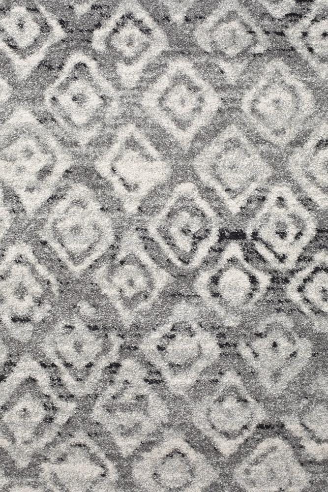 Rug Culture Rugs Oasis Zakira Dark Grey Tribal Round Rug