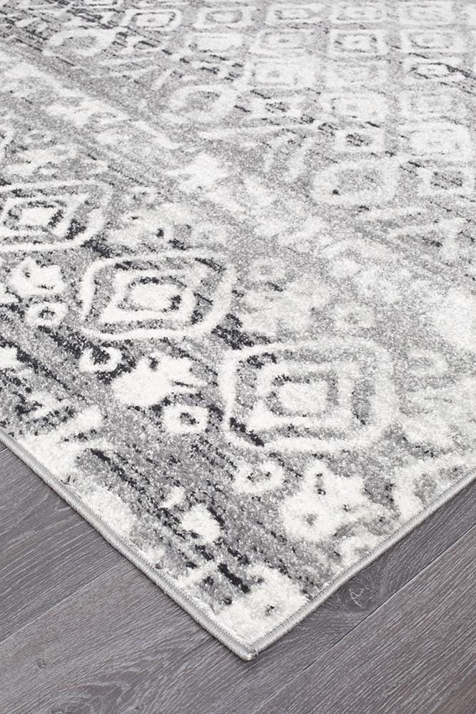 Rug Culture Rugs Oasis Zakira Dark Grey Tribal Rug