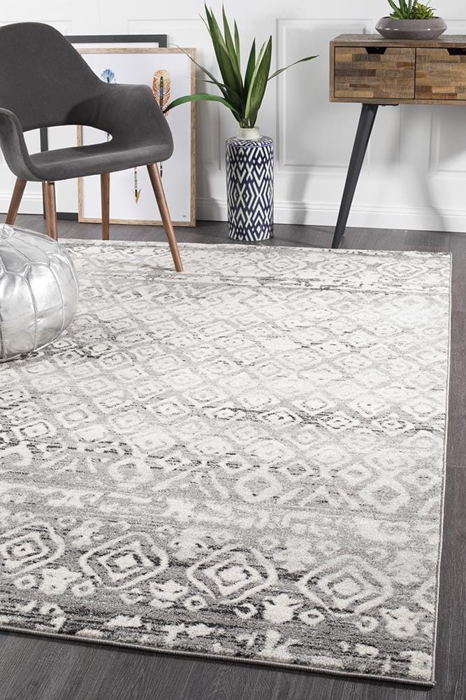 Rug Culture Rugs Oasis Zakira Dark Grey Tribal Rug