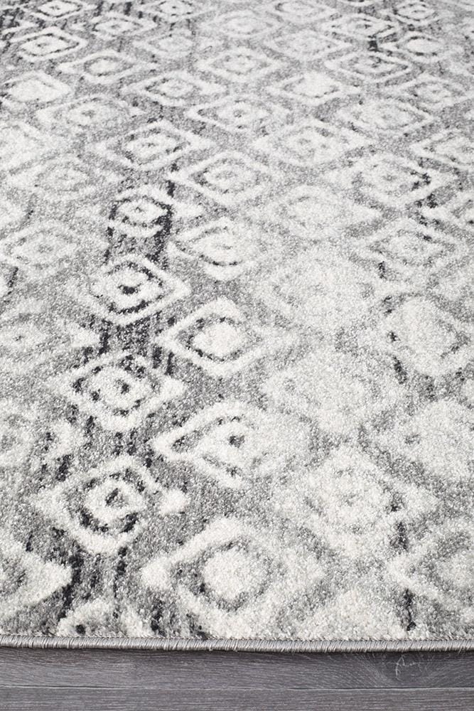 Rug Culture Rugs Oasis Zakira Dark Grey Tribal Runner Rug
