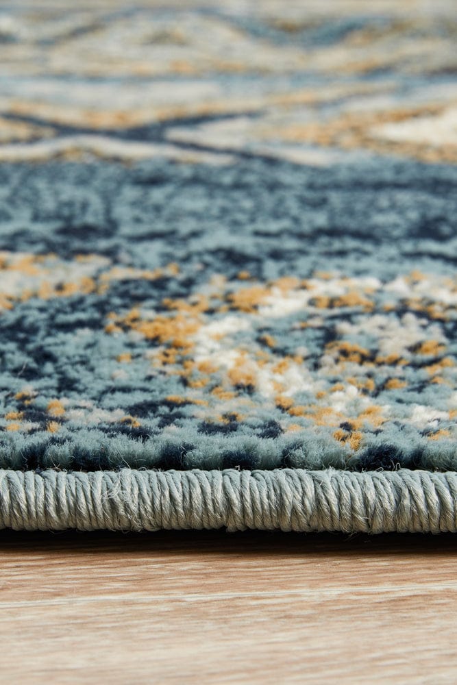 Rug Culture Rugs Oxford Contrast Blue Rug