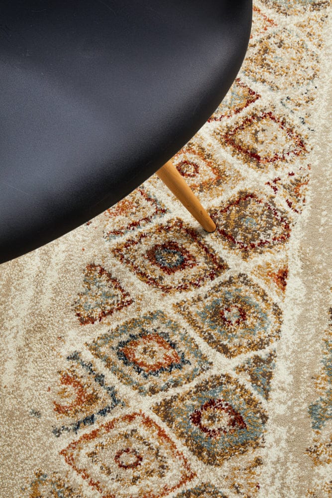 Rug Culture Rugs Oxford Contrast Rust Rug
