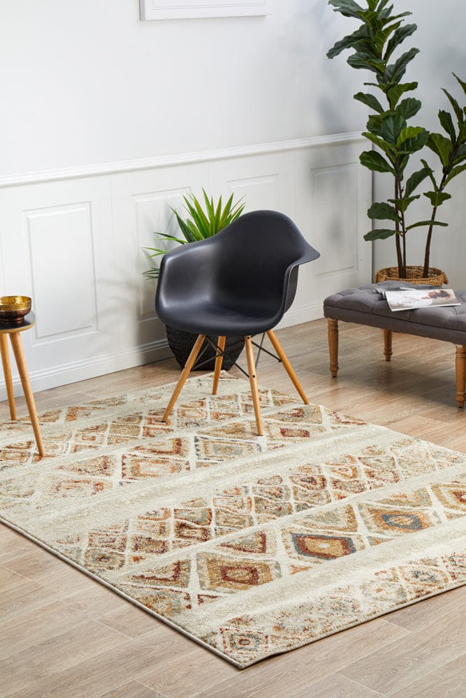 Rug Culture Rugs Oxford Contrast Rust Rug