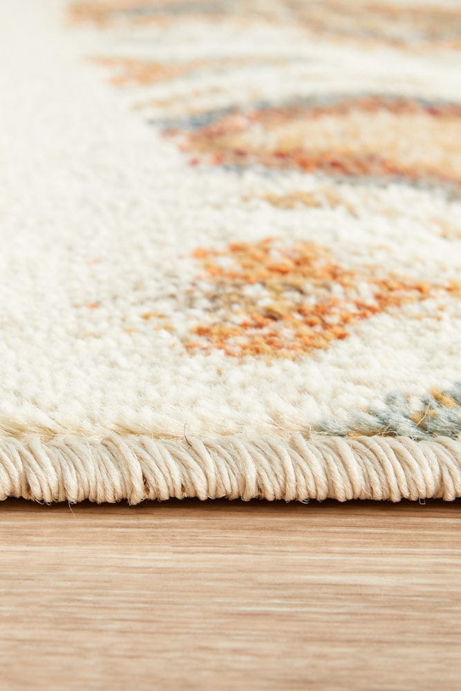 Rug Culture Rugs Oxford Contrast Rust Runner Rug