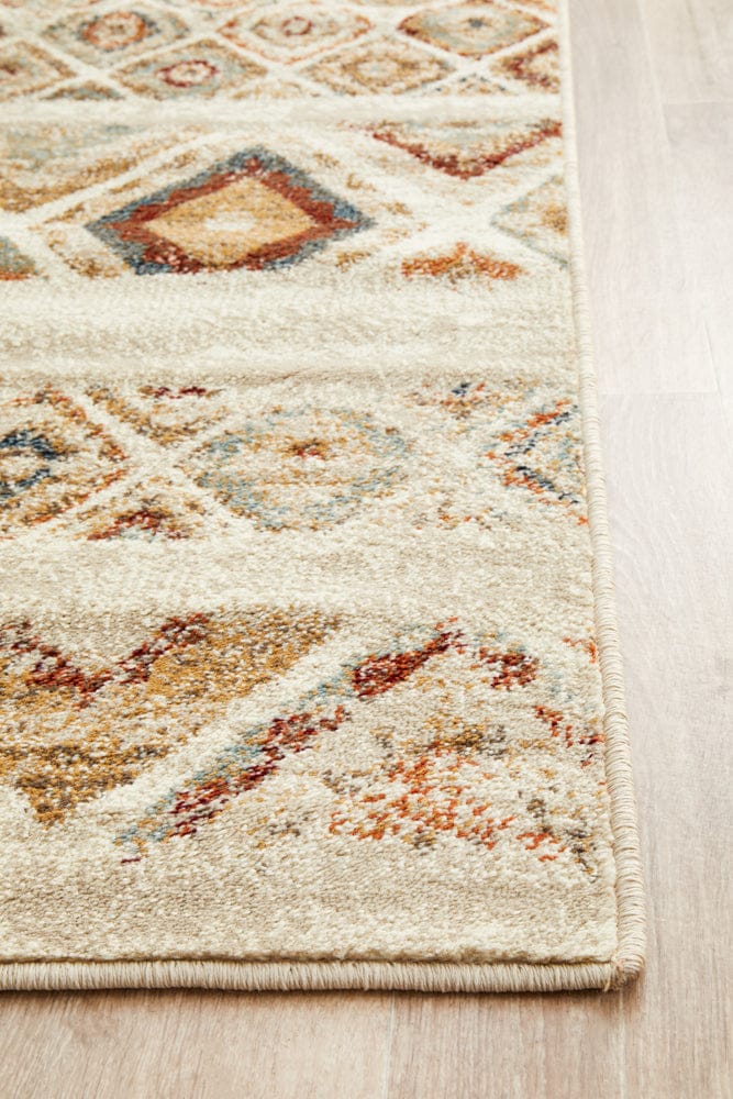 Rug Culture Rugs Oxford Contrast Rust Runner Rug