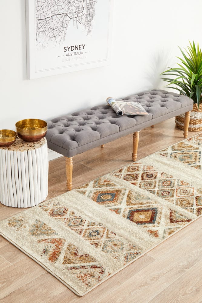 Rug Culture Rugs Oxford Contrast Rust Runner Rug