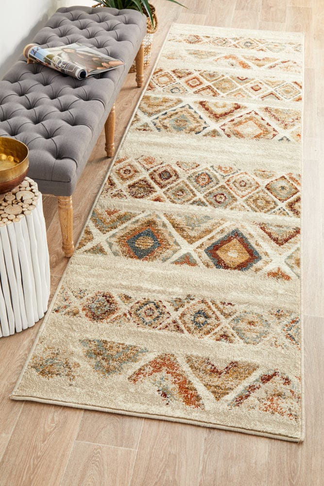 Rug Culture Rugs Oxford Contrast Rust Runner Rug