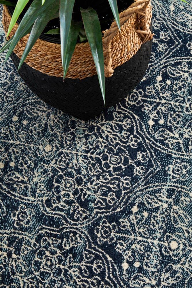 Rug Culture Rugs Oxford Edge Denim Rug