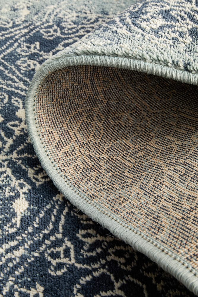 Rug Culture Rugs Oxford Edge Denim Runner Rug