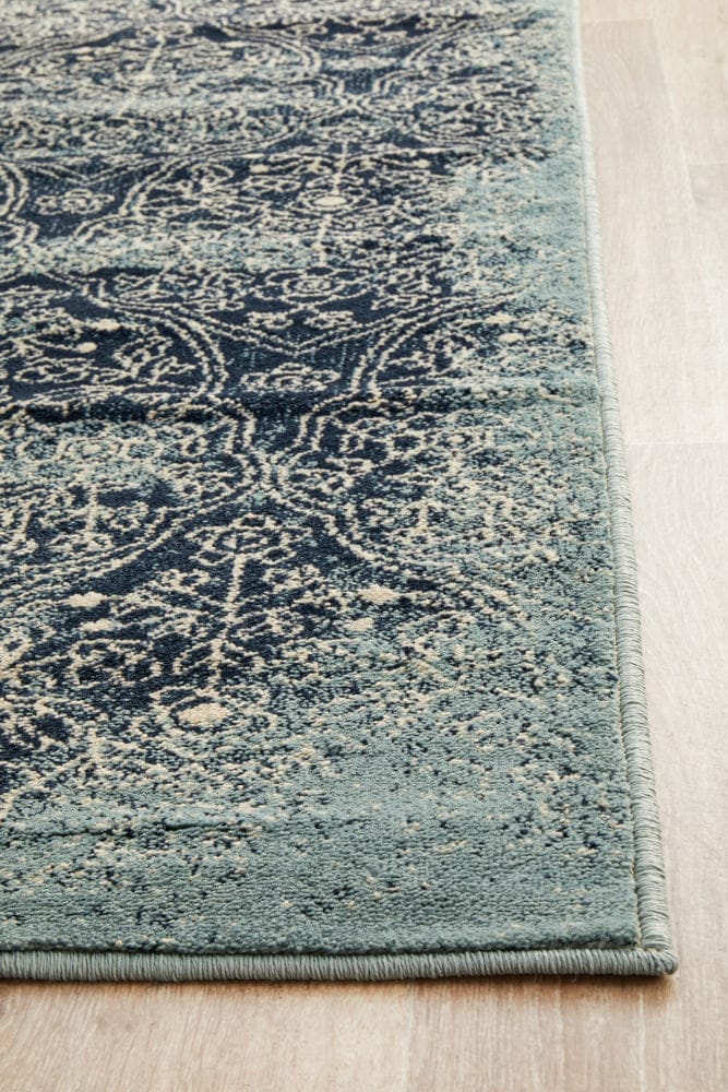 Rug Culture Rugs Oxford Edge Denim Runner Rug