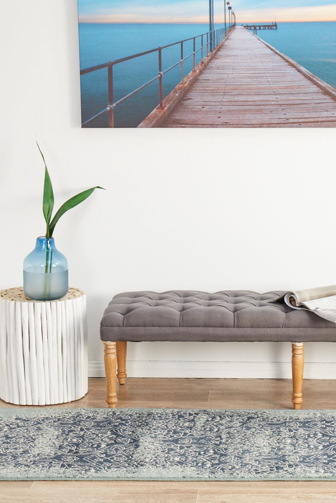 Rug Culture Rugs Oxford Edge Denim Runner Rug