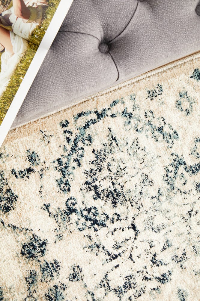 Rug Culture Rugs Oxford Illusion Blue Runner Rug