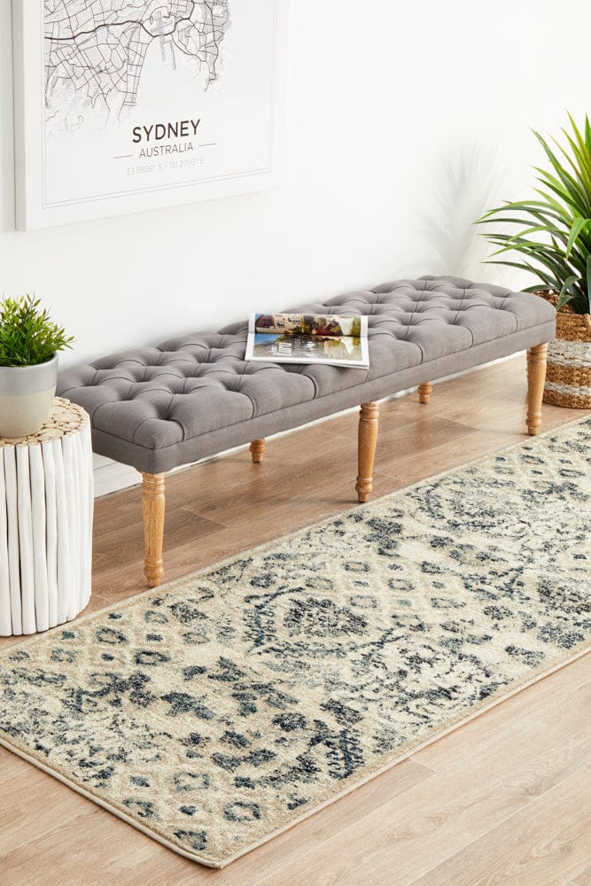 Rug Culture Rugs Oxford Illusion Blue Runner Rug