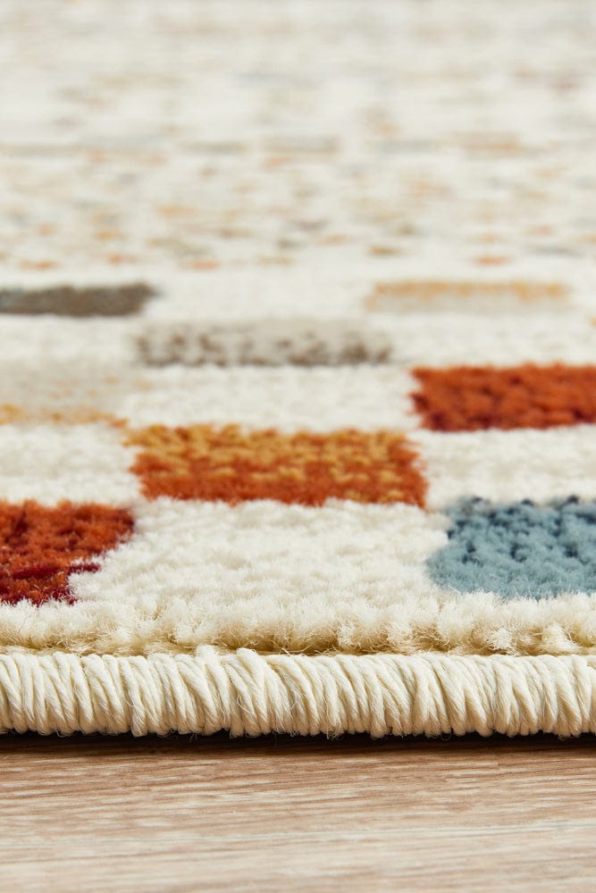 Rug Culture Rugs Oxford Squares Bone Rug