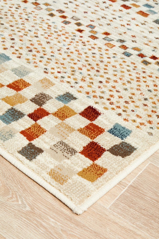 Rug Culture Rugs Oxford Squares Bone Rug