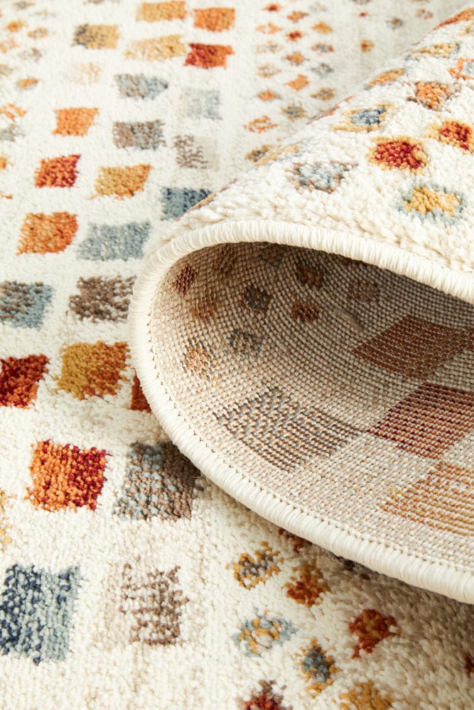 Rug Culture Rugs Oxford Squares Bone Runner Rug