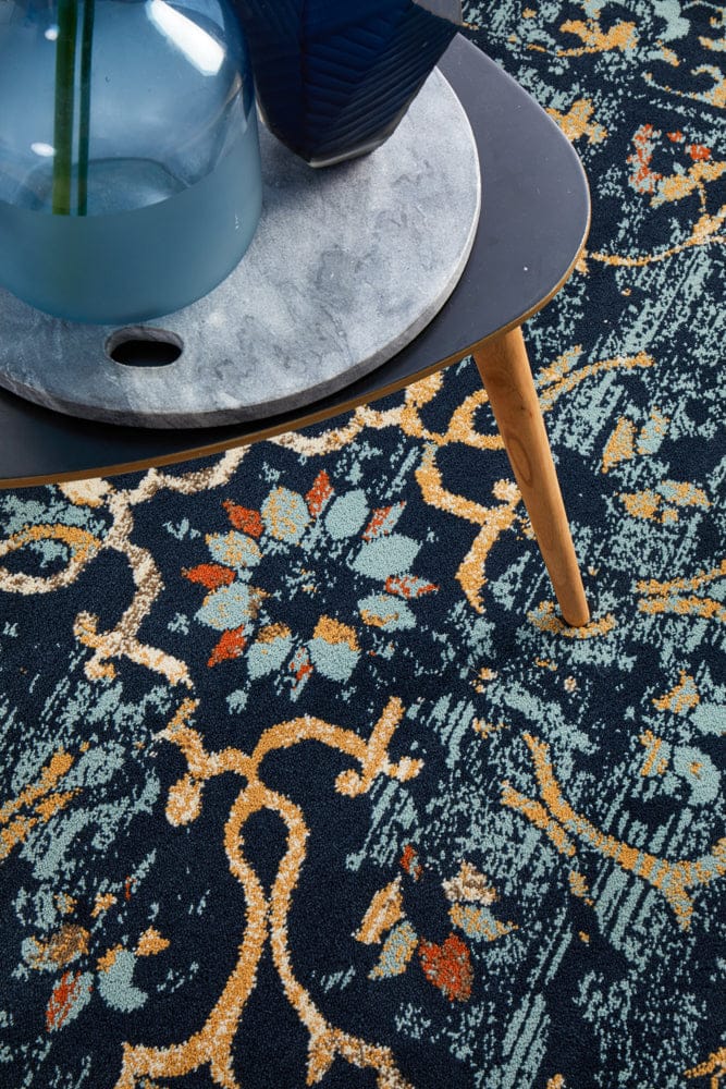 Rug Culture Rugs Oxford Stem Navy Rug