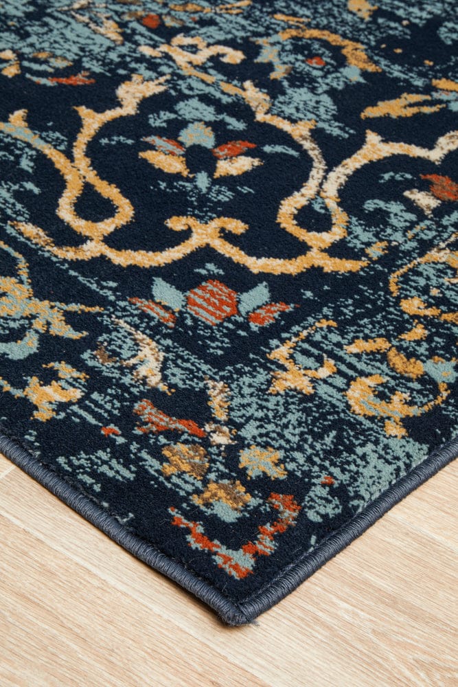 Rug Culture Rugs Oxford Stem Navy Rug