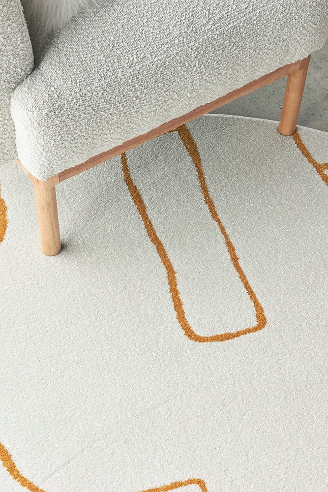RUG CULTURE Rugs Paradise Amy Gold Round