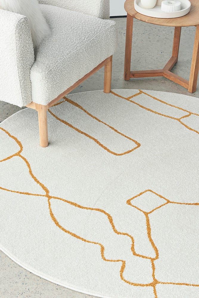 RUG CULTURE Rugs Paradise Amy Gold Round