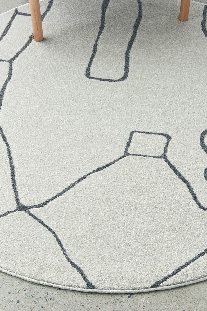 RUG CULTURE Rugs Paradise Amy Grey Round