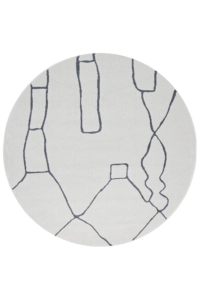 RUG CULTURE Rugs Paradise Amy Grey Round