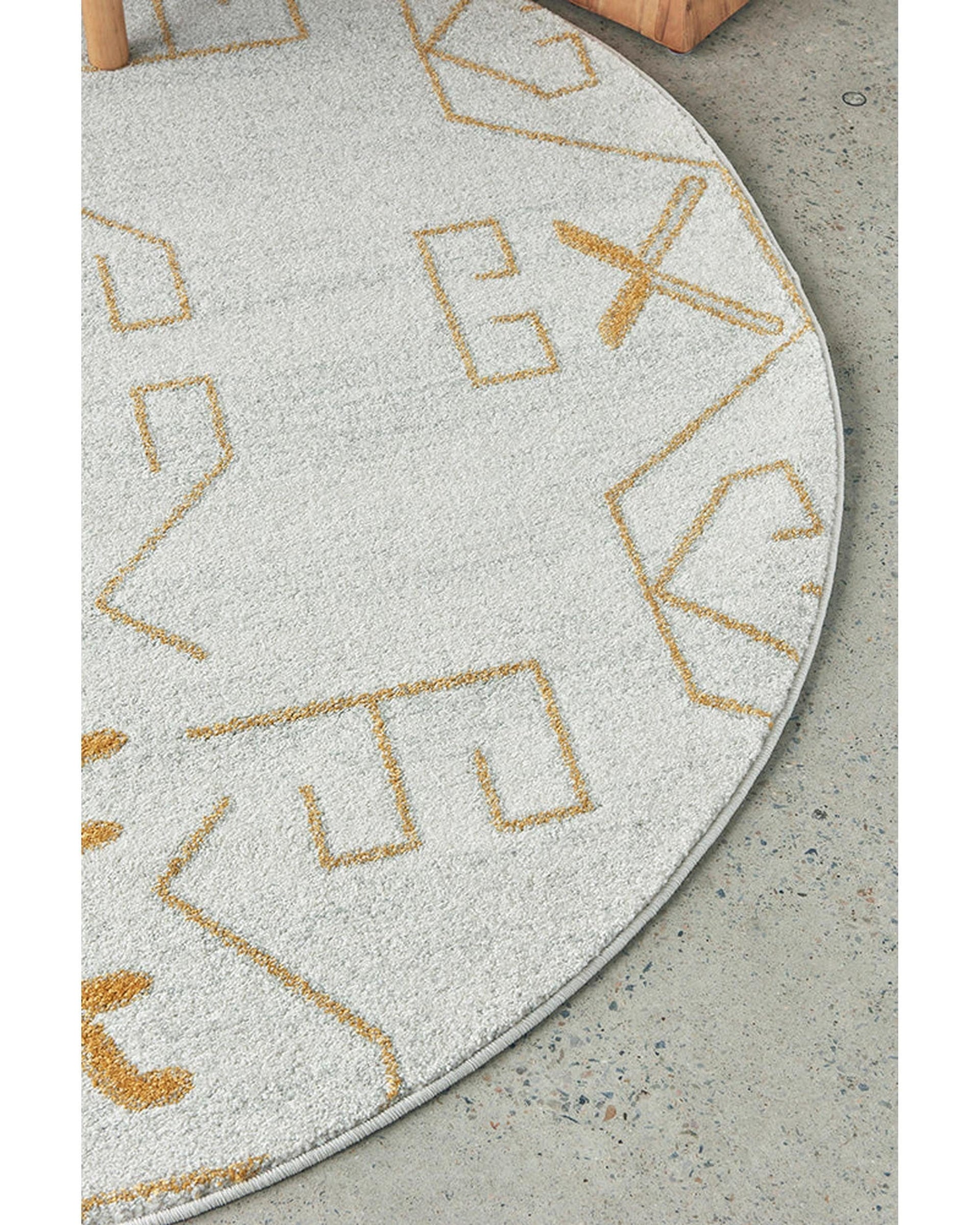 RUG CULTURE Rugs Paradise Cala Gold Round