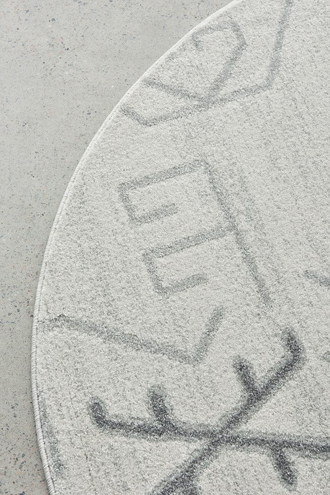 RUG CULTURE Rugs Paradise Cala Grey Round