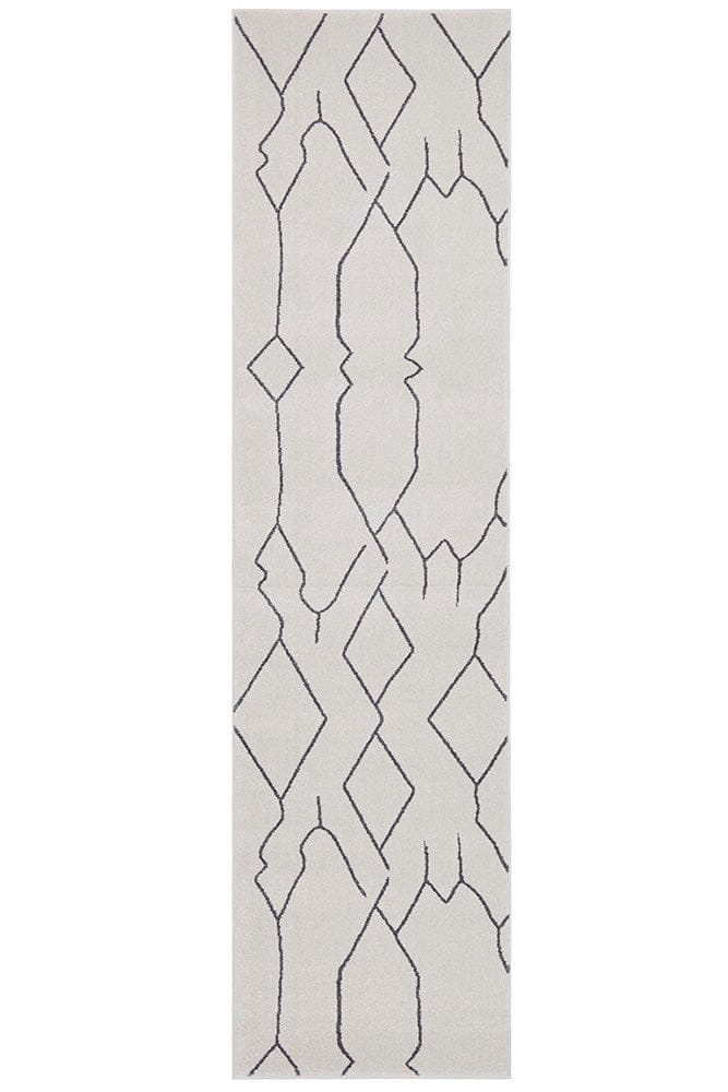 RUG CULTURE Rugs Paradise Ivy Grey Runner